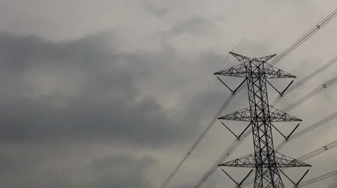 Electricity pylon Video stock 38321859