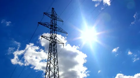 Electricity pylon Stock Footage 66994795