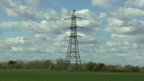 Electricity Pylon Stock Footage 152775544