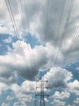 Electricity pylon Foto stock