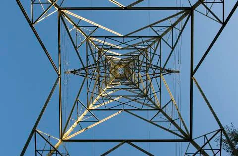 Electricity pylon Stock Photos