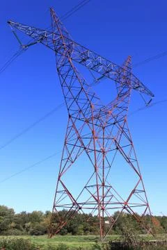 Electricity pylon Stock Photos