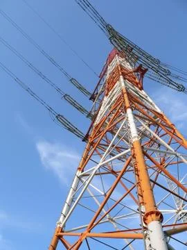 Electricity pylon Stock Photos