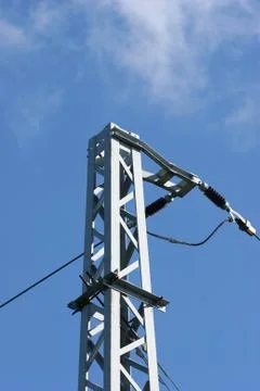 Electricity pylon Stock Photos