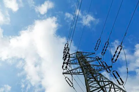 Electricity pylon Stock Photos