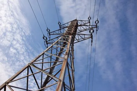 Electricity pylon Stock Photos