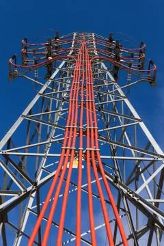 Electricity pylon Fotos Stock