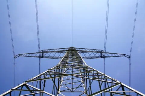 Electricity pylon Stock Photos