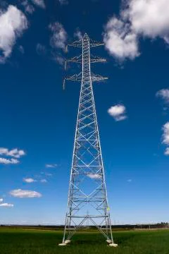 Electricity pylon Stock Photos