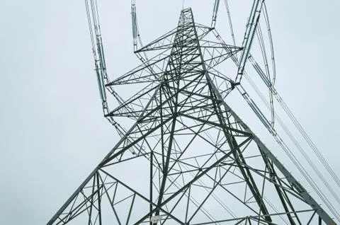 Electricity pylon Stock Photos