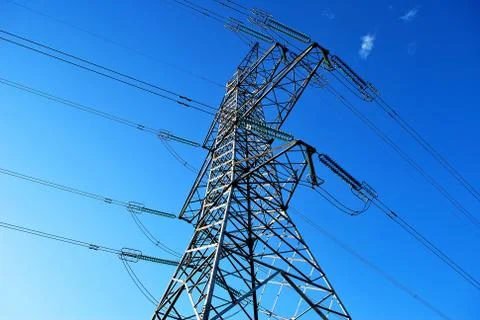 Electricity pylon 스톡 사진