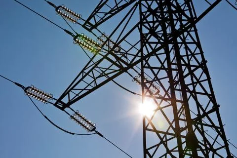 Electricity pylon Foto stock