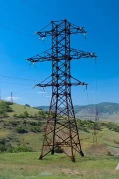 Electricity Pylon Stock-Fotos