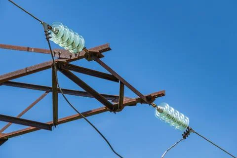 Electricity pylon Stock Photos