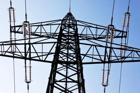 Electricity pylon 스톡 사진