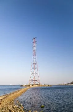 Electricity pylon Stock Photos