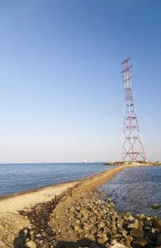 Electricity pylon Foto stock