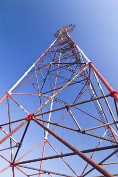 Electricity pylon Stock Photos