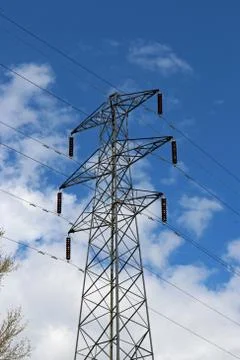 Electricity pylon Stock Photos