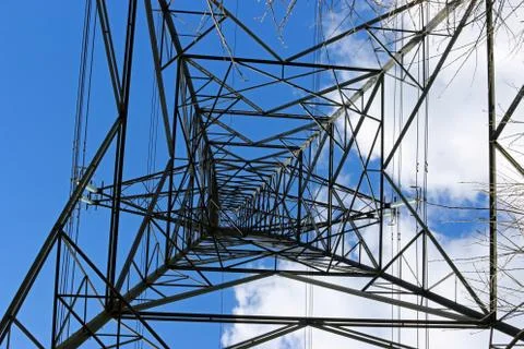 Electricity pylon Stock Photos