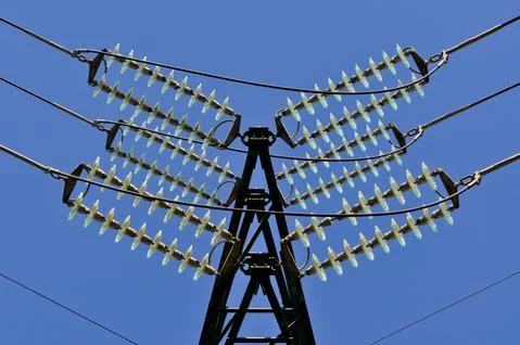Electricity pylon Stock Photos