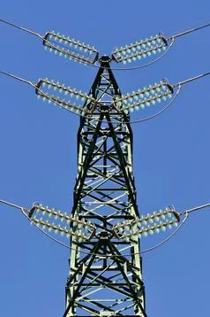 Electricity pylon Stock Photos