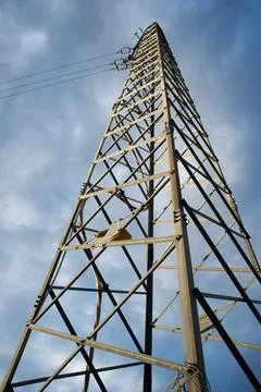 Electricity pylon Stock Photos