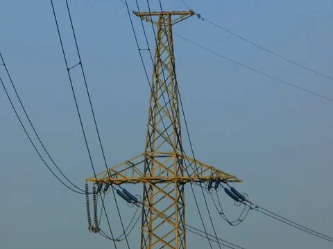 Electricity pylons Stock Footage 78469602