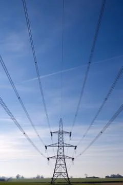 Electricity Pylons Stock Photos