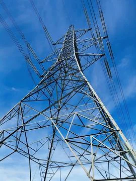 Electricity stanchion Stock Photos