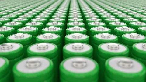 Electricity storage and accumulation concept. Loop video. Green energy concept Stock Footage 103014104