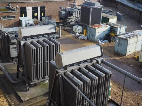 Electricity sub-station Stock Photos