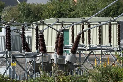 Electricity substation Stock-Fotos