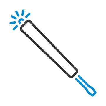 Electricity Test Screwdriver Icon 스톡 일러스트