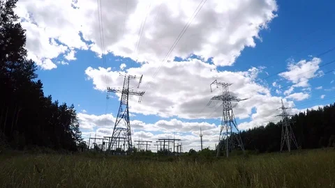 Electricity tower 動画素材 91624666