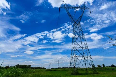 Electricity tower 스톡 사진