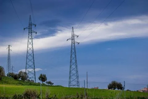 Electricity tower Foto stock