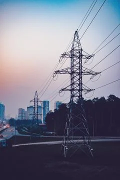 Electricity tower Stock Photos
