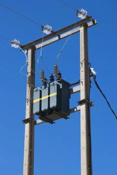 Electricity transformer 스톡 사진