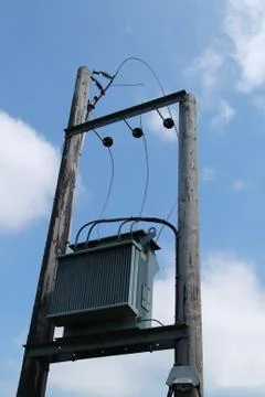 Electricity Transformer. Stock Photos