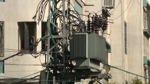 Electricity transformers  Video stock 273599000