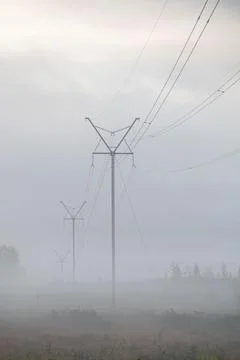 Electricity transmission network Foto stock