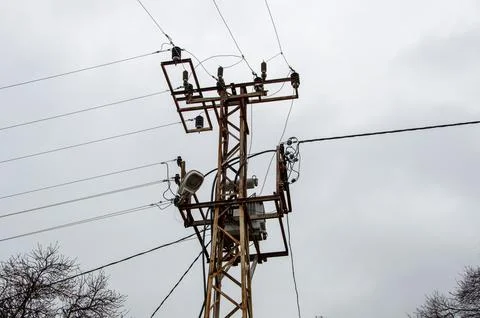 Electricity transmission Stock Photos
