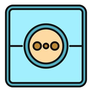 Electricity wall socket outlet providing power supply Stock Illustration