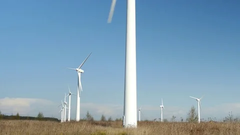 Electricity from wind Video stock 72980396