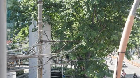 Electricity Wire Stock-Fotos