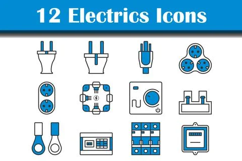Electrics Icon Set イラスト素材