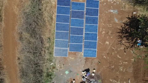 Electricty nature industry concept Eco silicon . Environmental technology Stock Footage 236923596