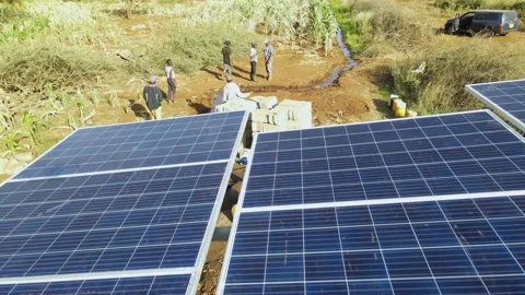 Electricty nature industry concept Eco silicon . Environmental technology Stock Footage 236974415