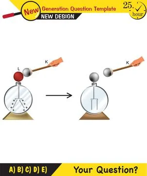 Electrification by friction Stock Illustration